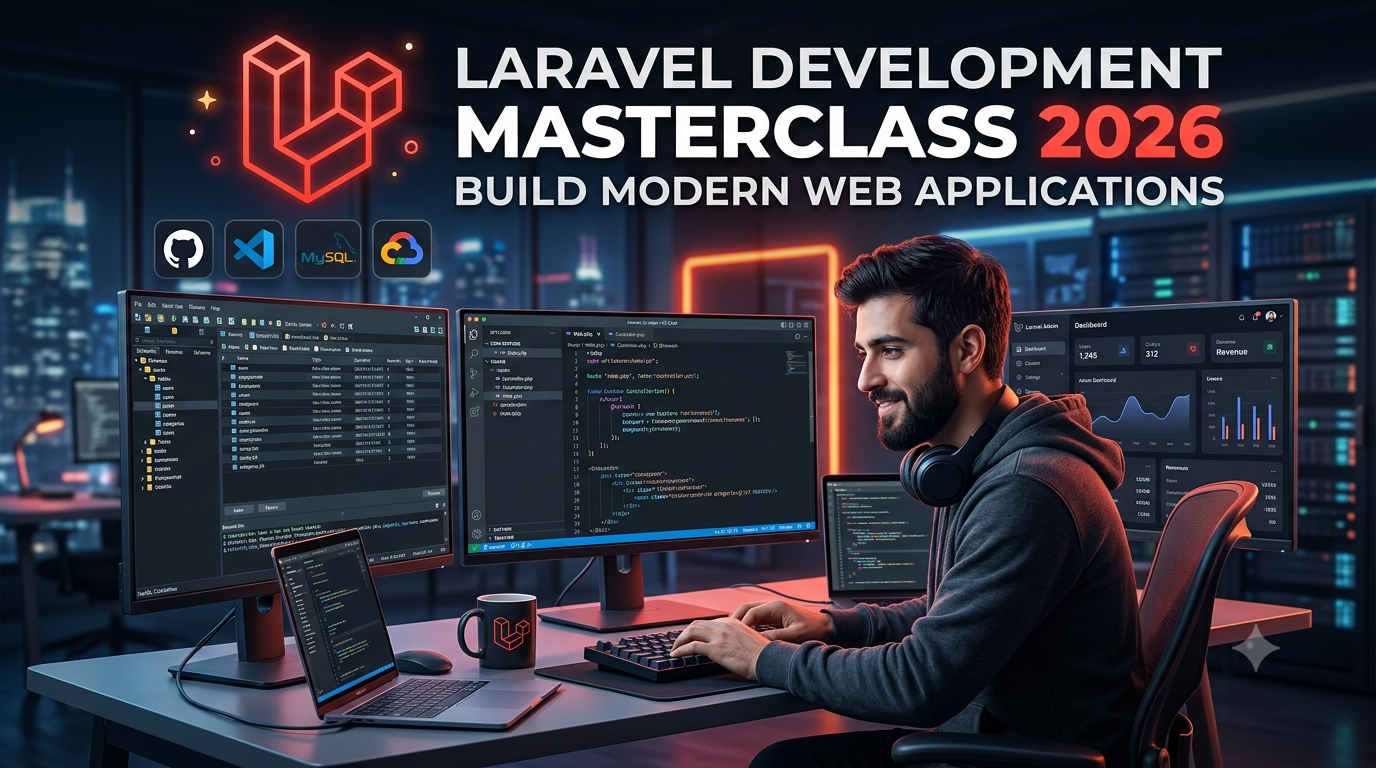 Laravel Development Masterclass 2026: Build Modern Web Applications