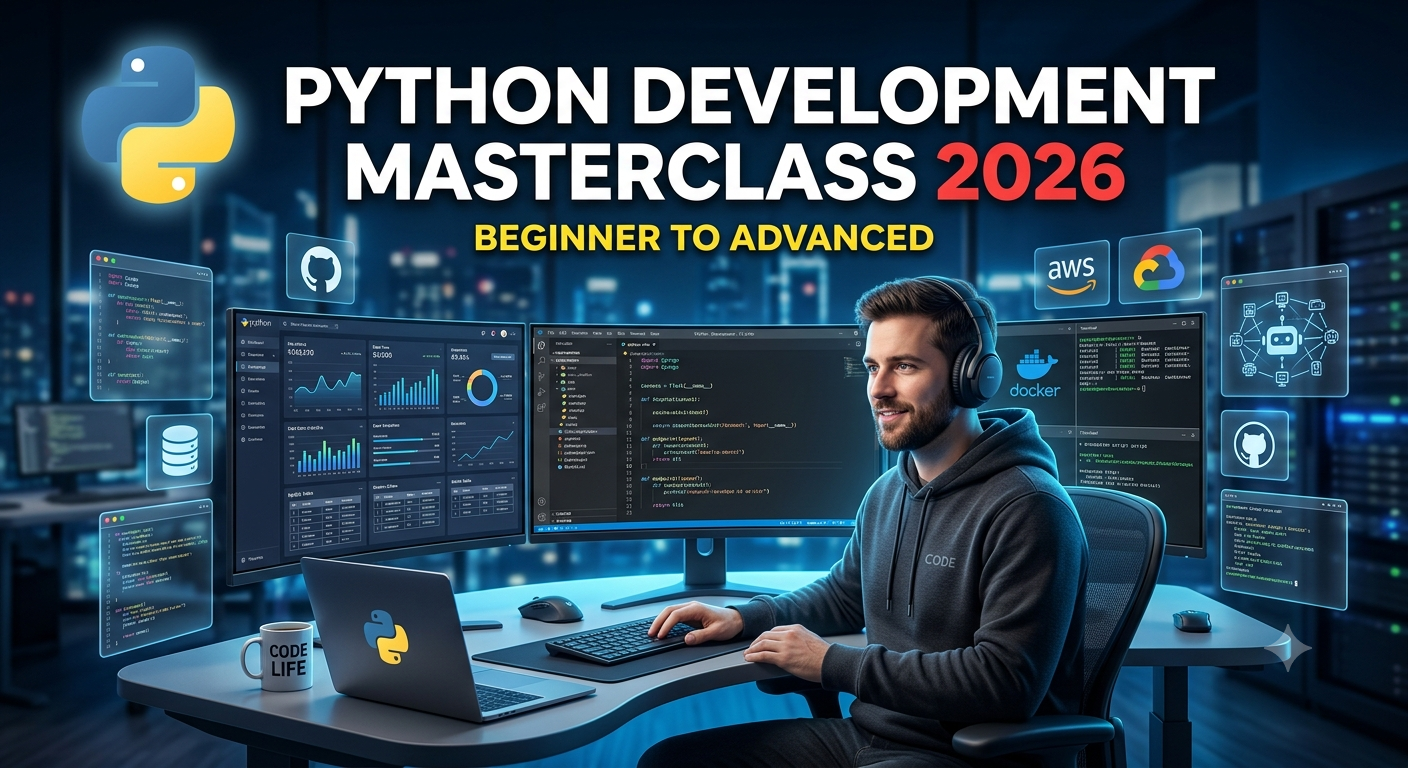 Python Development Masterclass 2026: Beginner to Advanced  Slug